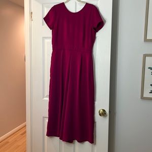 Never been worn J Crew fuchsia jumpsuit!!  Size 8
